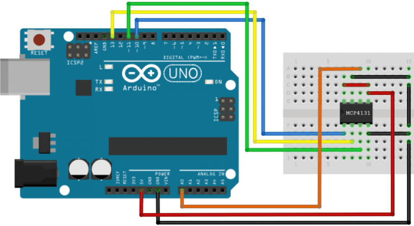 ارتباط SPI برد آردوینو با پتانسیومتر دیجیتال