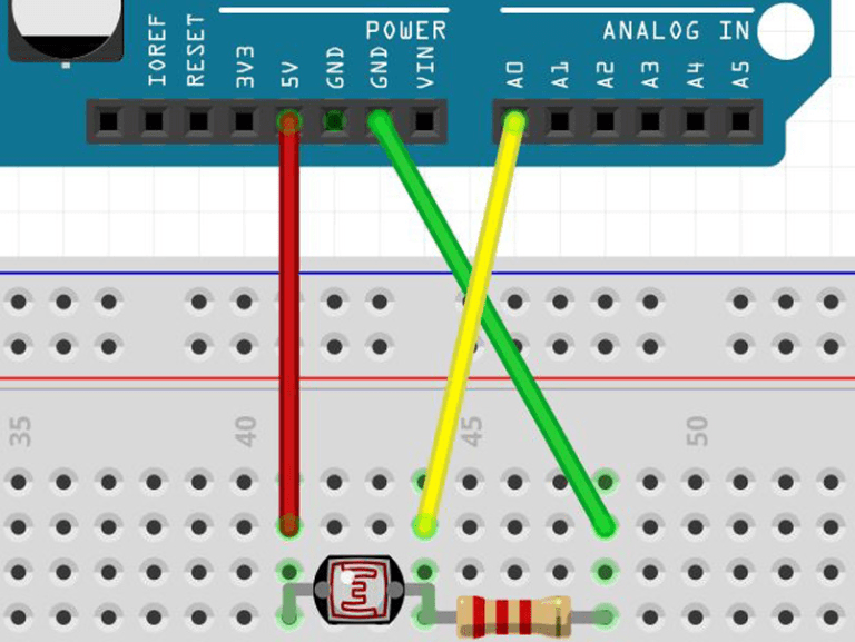 بررسی سریع اتصال LDR به آردوینو