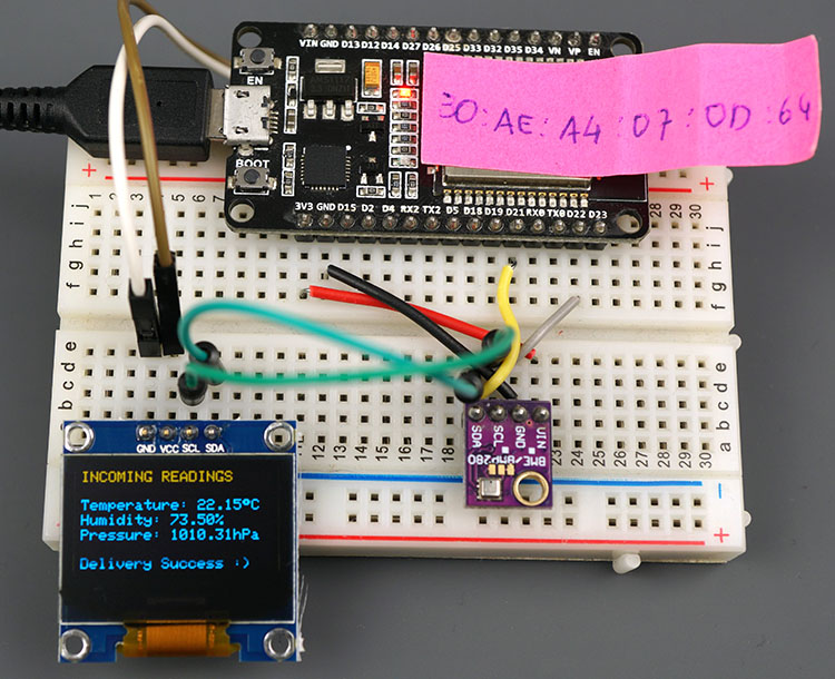 فاصله ارتباطی ESP32