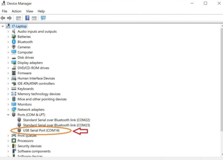 اتصال putty Device Manager