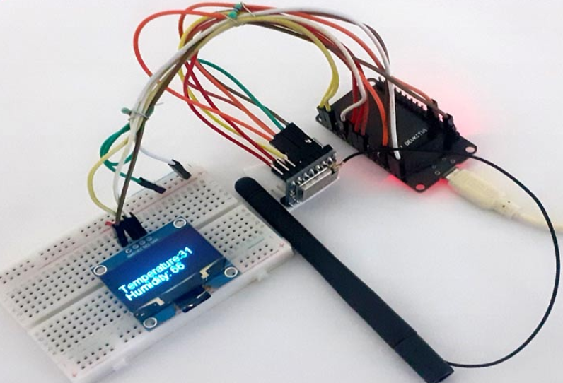 تصویر اتصالات SX1278 به ESP32