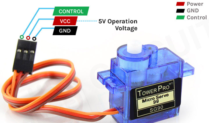 پایه های سروو موتور آردوینو