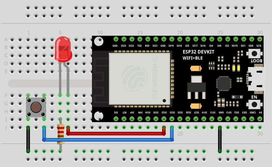 مدار روشن خاموش کردن یک LED