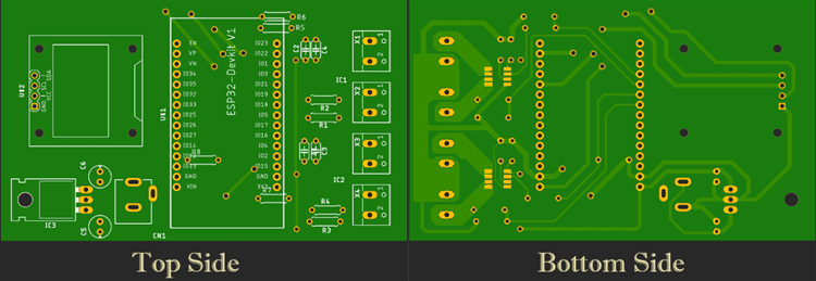 طراحی PCB برای پاورمتر ESP32