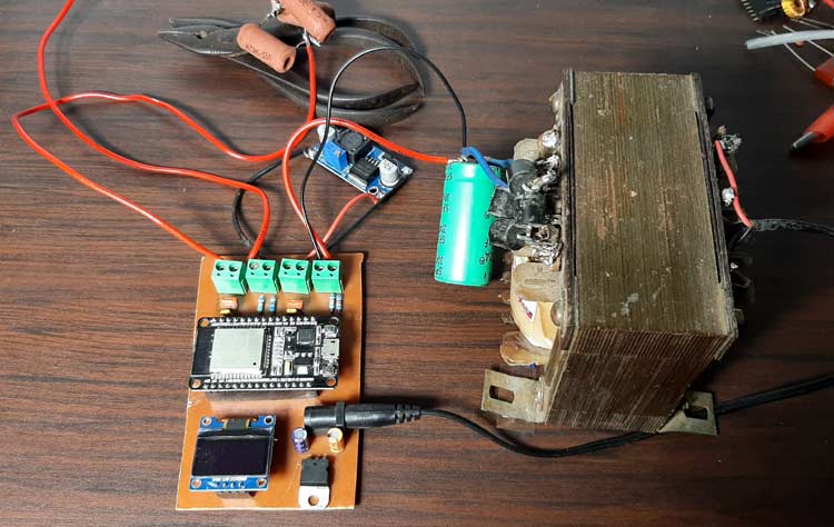تست پاورمتر ساخته شده با آردوینو و ESP32