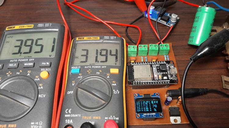 تست پاورمتر ساخته شده با آردوینو و ESP32