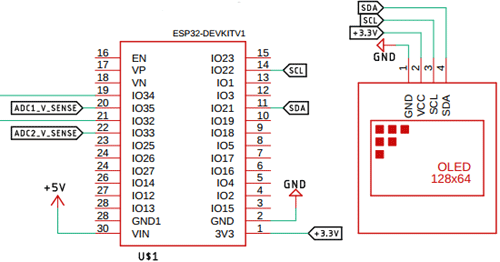تراشه ESP32 و نمایشگر اولد
