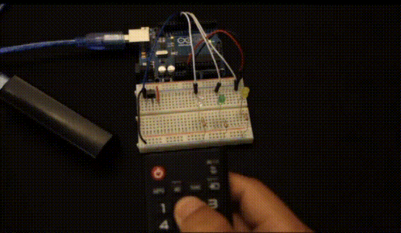 نحوه عملکرد پروژه کنترل LED با کنترل قدیمی