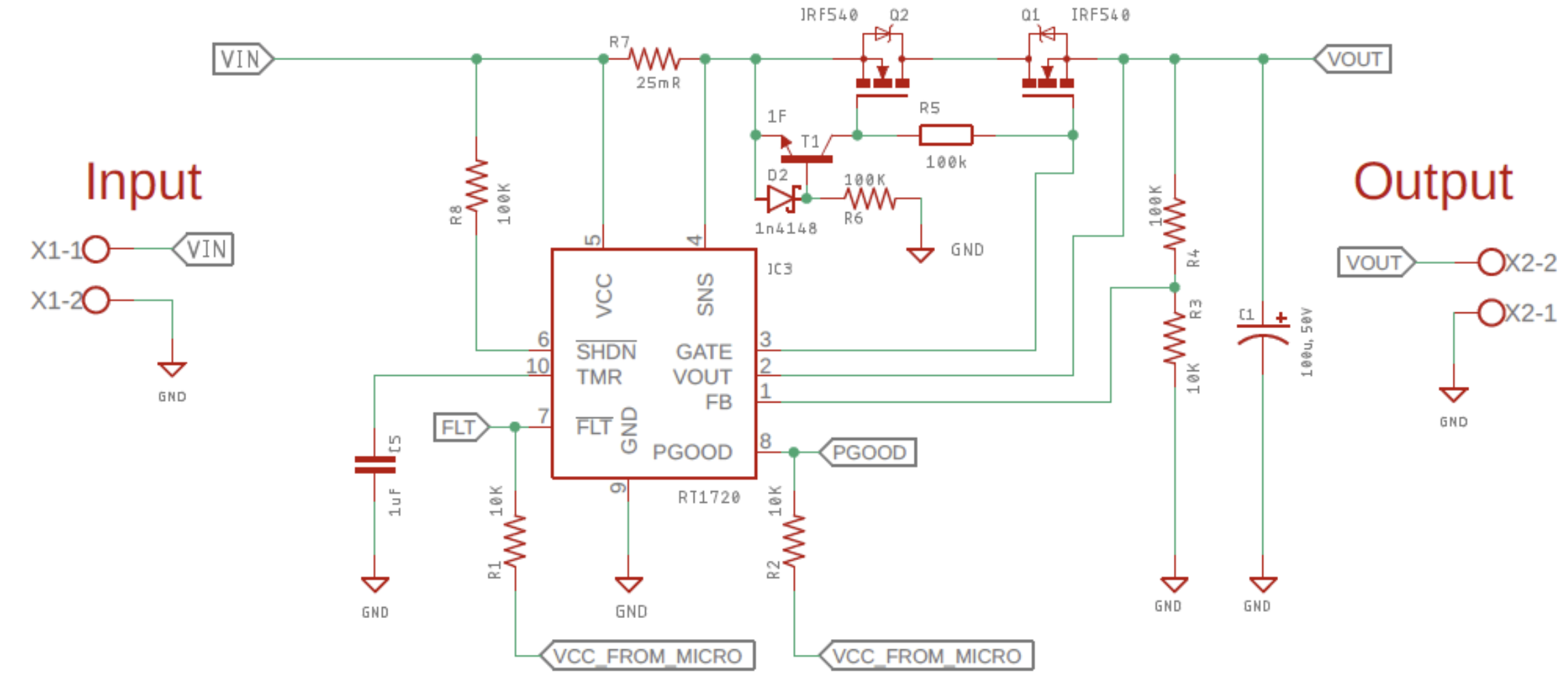 مدار محافظت ولتاژ و جریان بیشاز حد