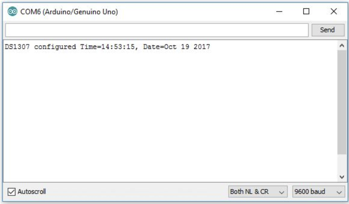 تنظیم زمان ماژول DS1307 RTC