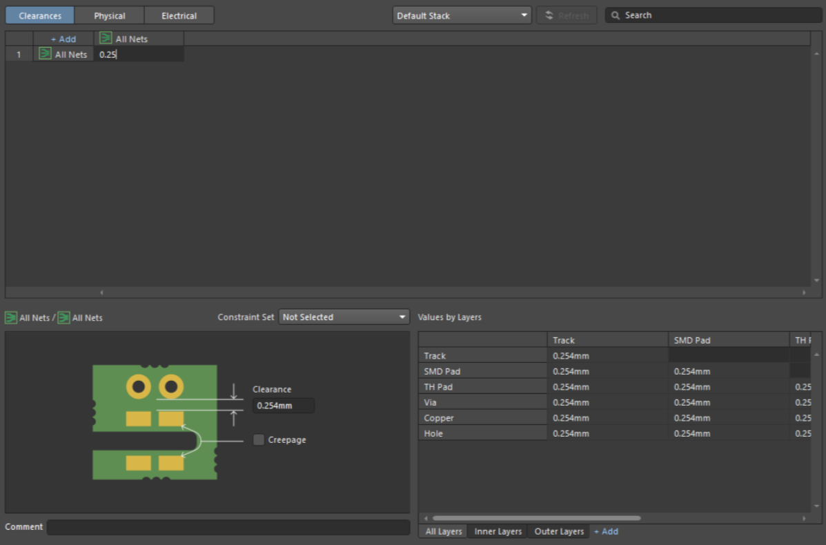 تنظیم محدودیت های طراحی در آلتیوم