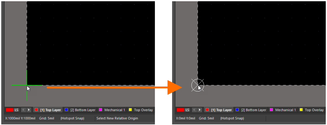 تنظیم مبدا در آلتیوم دیزاینر