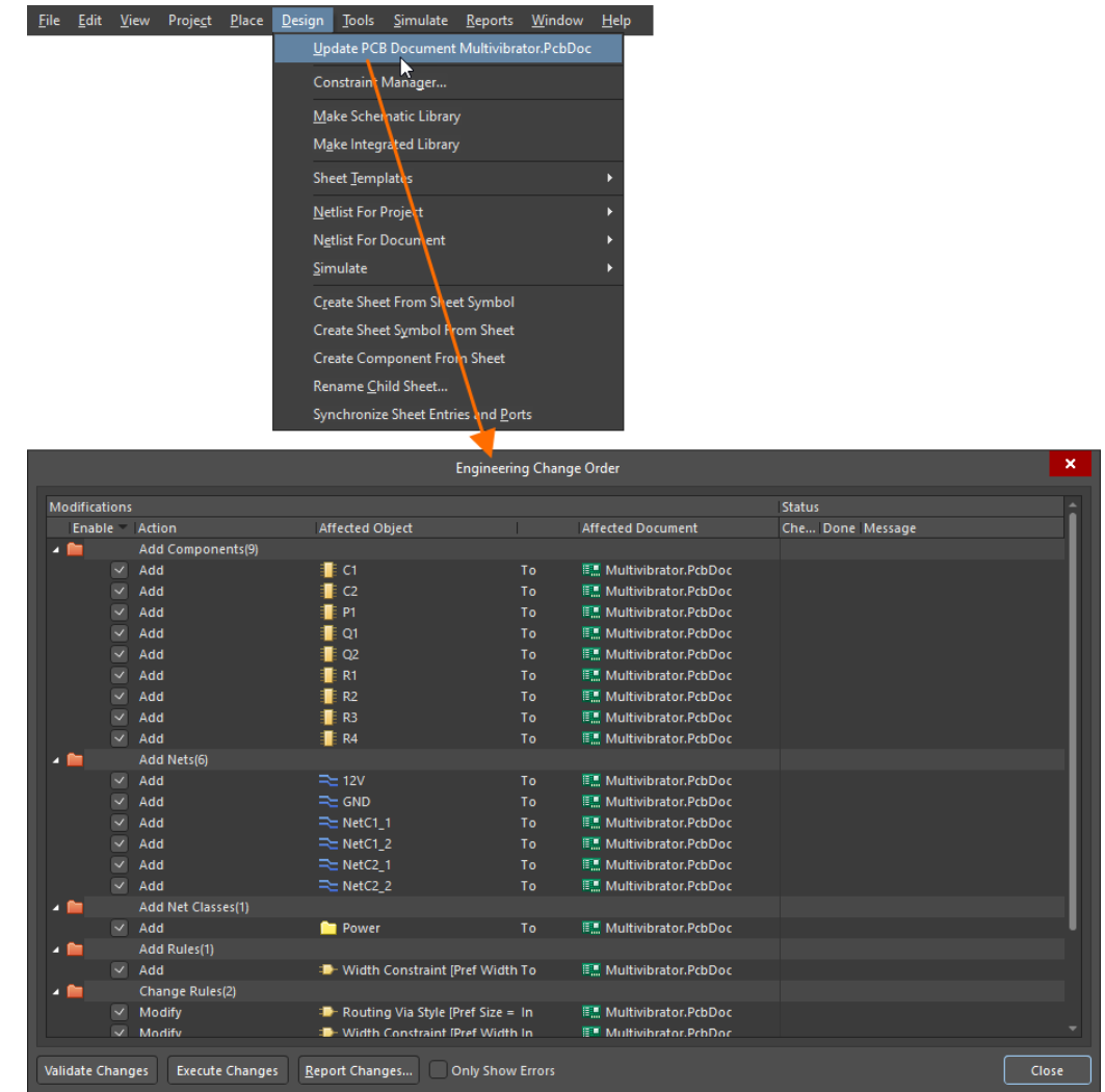 انتقال مدار از شماتیک به PCB