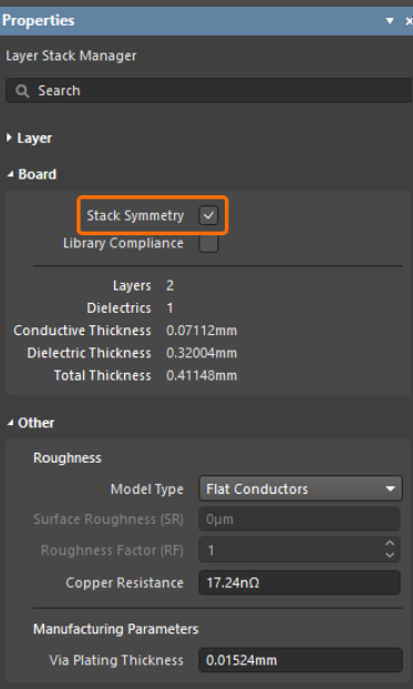 فعال‌سازی تقارن پشته
