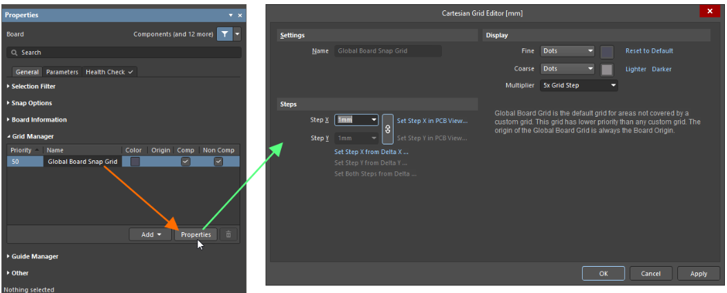 پیکربندی اسنپ گرید در آلتیوم دیزاینر