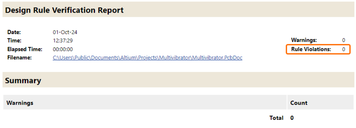 اجرای مجدد بررسی قوانین طراحی (Design Rule Check)