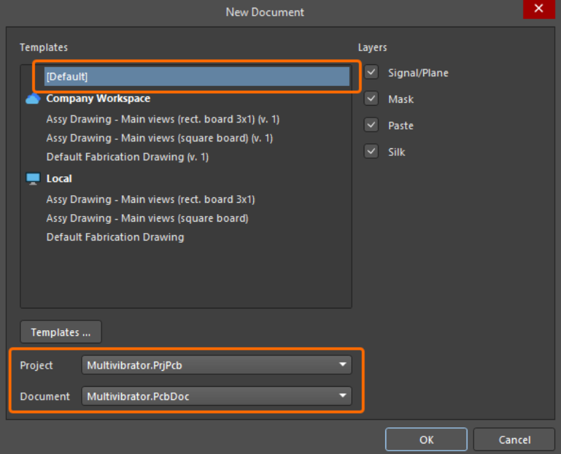 پیکربندی نقشه فایل PCB