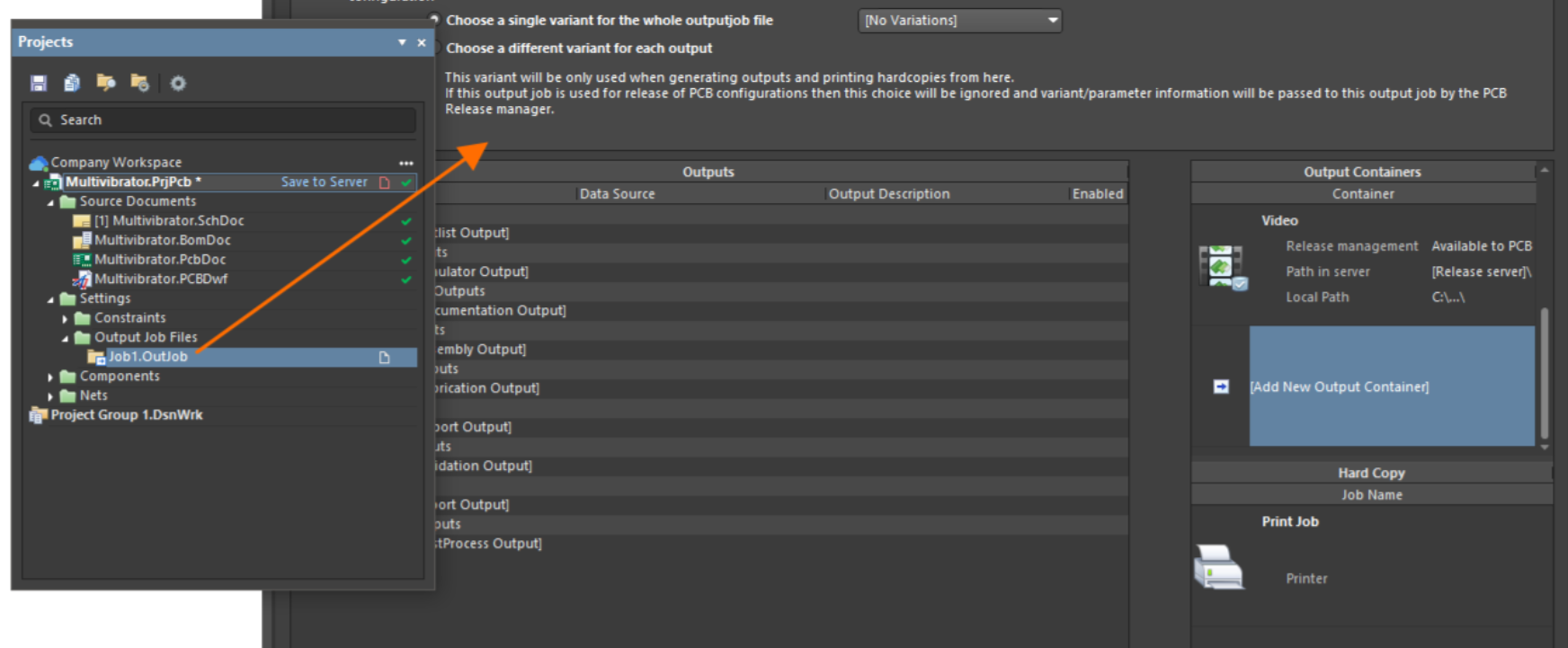 مراحل افزودن فایل OutJob