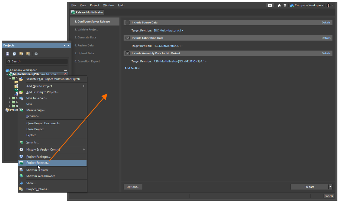 ابزار انتشار (Project Releaser)