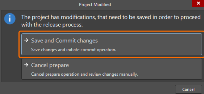 commit changes در نرم افزار آلتیوم دیزاینر