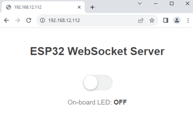 محیط وب سوکت ESP32