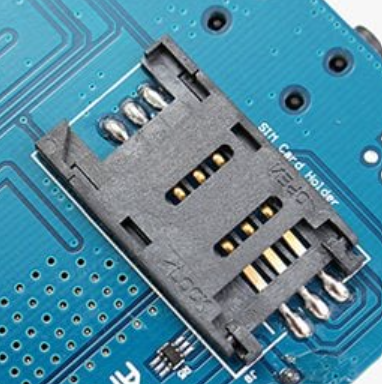 محل قرارگیری سیم کارت در شیلد SIM900 