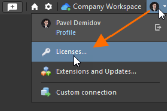 مجوزها (Licenses) – Altium Designer Agile
