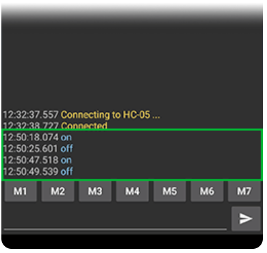 کد آردوینو برای کنترل رله با بلوتوث HC-05