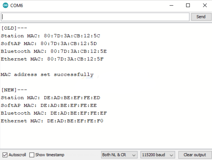 تغییر آدرس MAC در ESP32