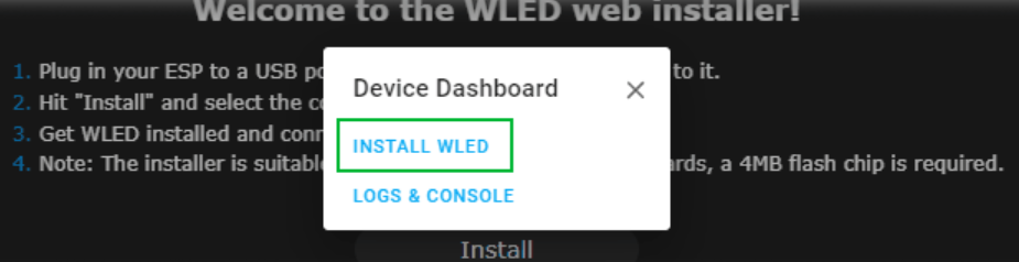 روی دکمه نصب کلیک کنید