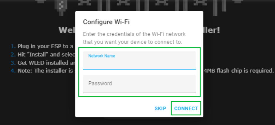 وارد کردن اطلاعات وای فای