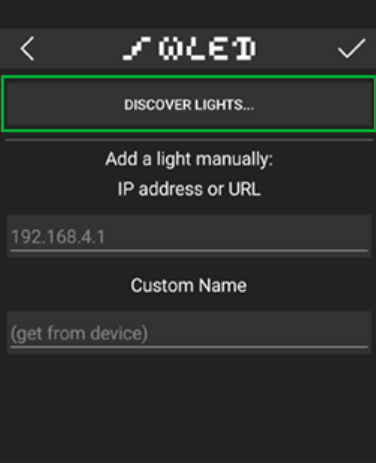 استفاده از اپلیکیشن موبایل WLED