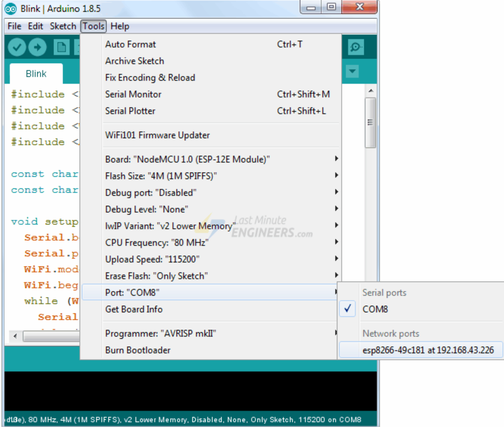 آپلود اسکچ جدید به‌صورت Over-The-Air