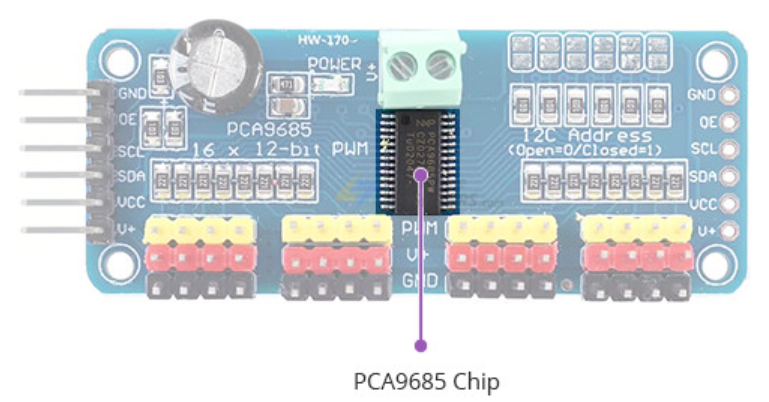 تراشه PCA9685