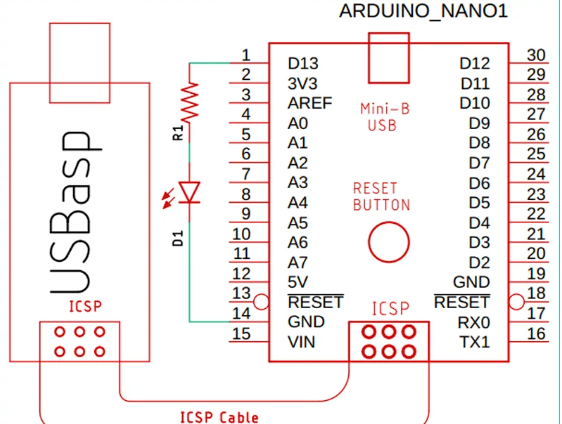 شماتیک تست Fuse Bits در AVR